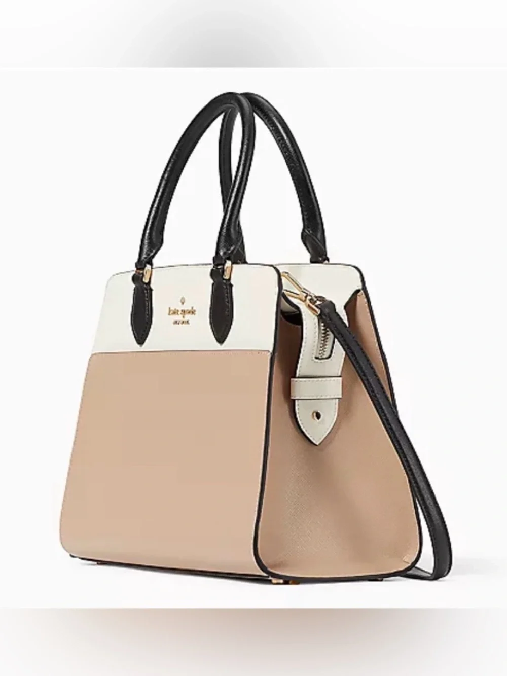 KATE SPADE ♠️New York 🤎Madison🤎 COLORBLOCK MEDIUM SATCHEL BAG 🌟LIKE NEW🌟